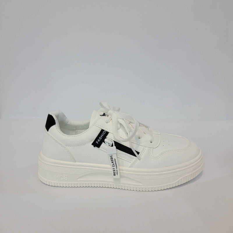 Best Classic Zipper Accent Sneakers - Yellow