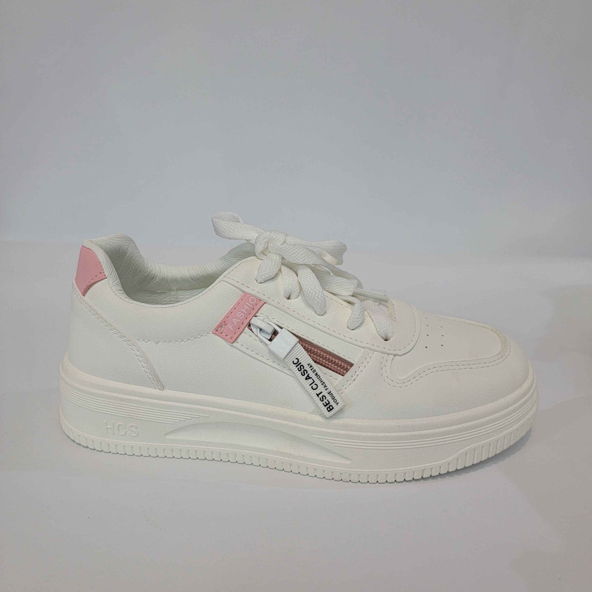 Best Classic Zipper Accent Sneakers - Yellow