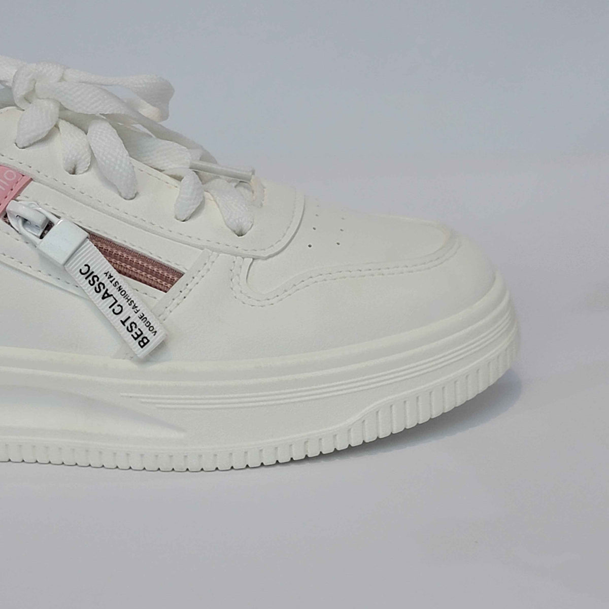 Best Classic Zipper Accent Sneakers - Yellow