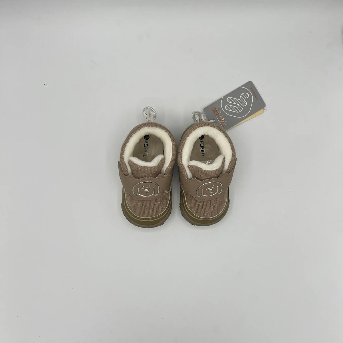 Feiertu Quilted Dog Embossed Soft Warm Crib Booties (6008)