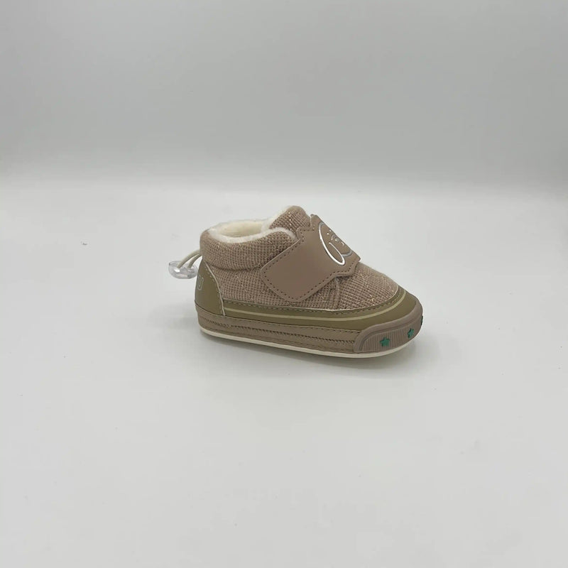 Feiertu Quilted Dog Embossed Soft Warm Crib Booties (6008)