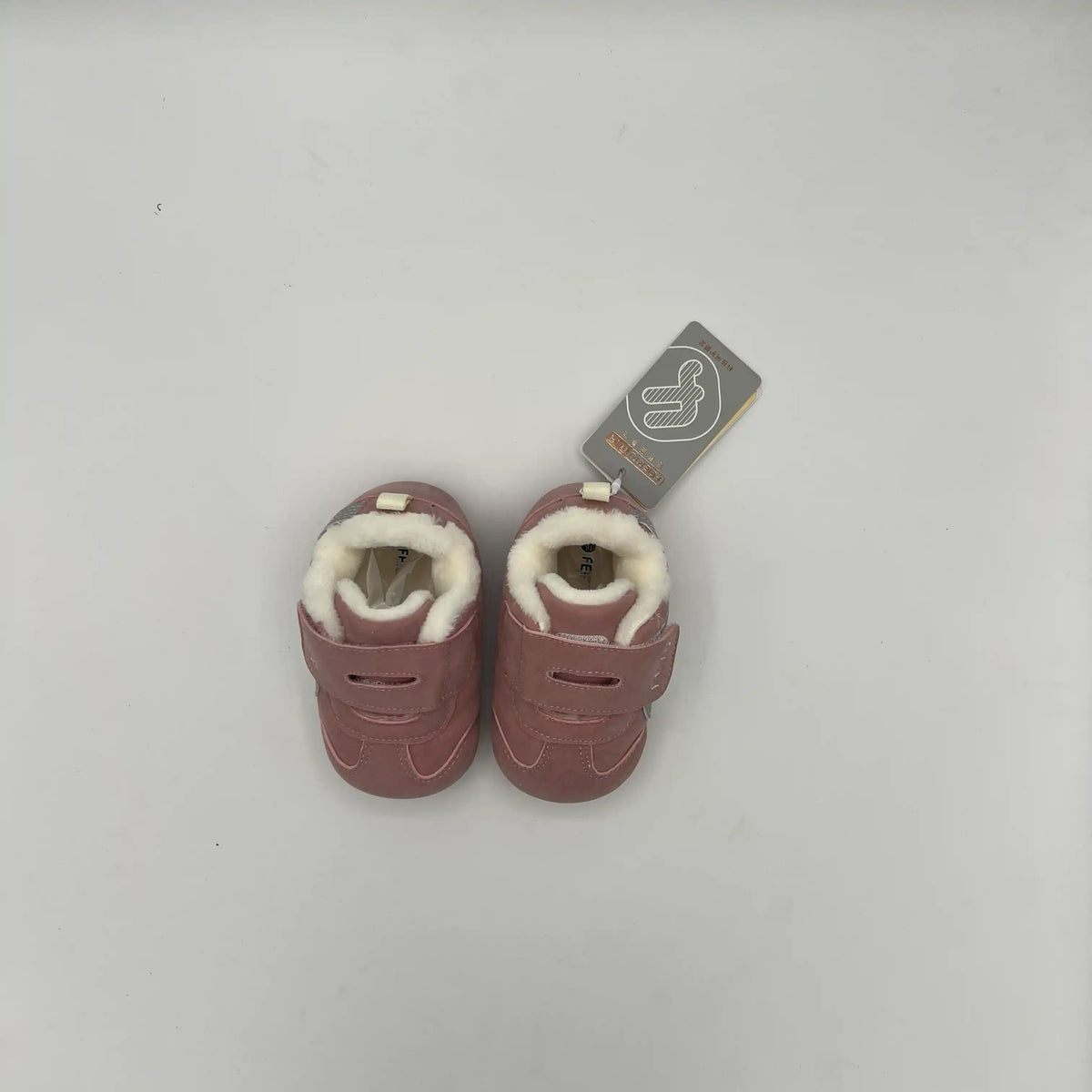 FETU Warm Fur-Lined Soft Sole Crib Shoes (6181)