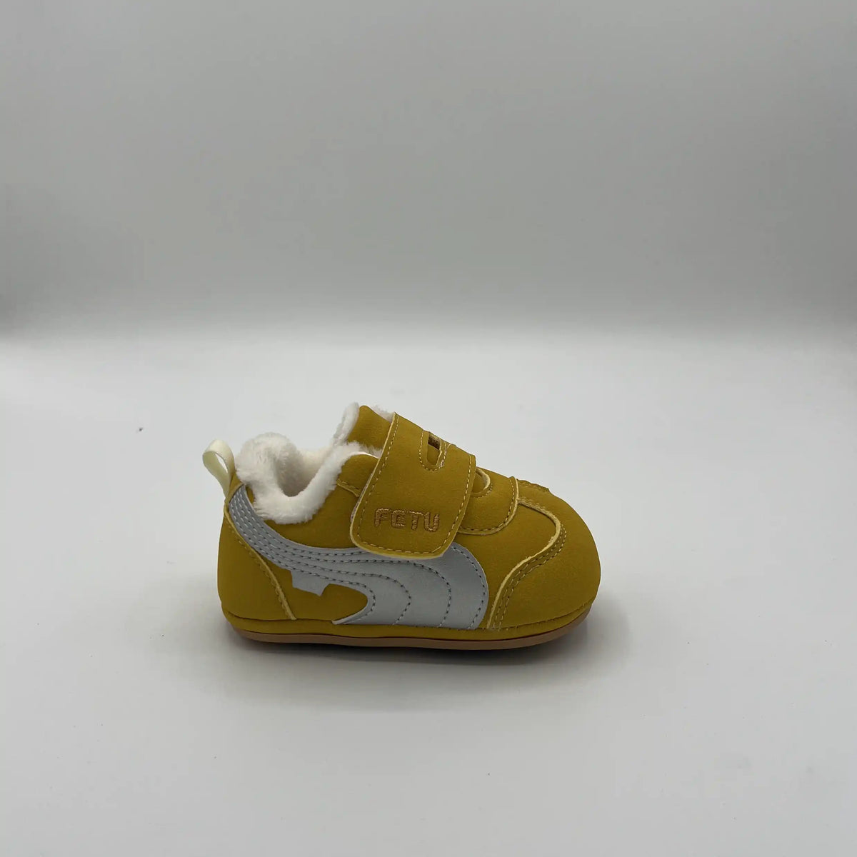 FETU Warm Fur-Lined Soft Sole Crib Shoes (6181)