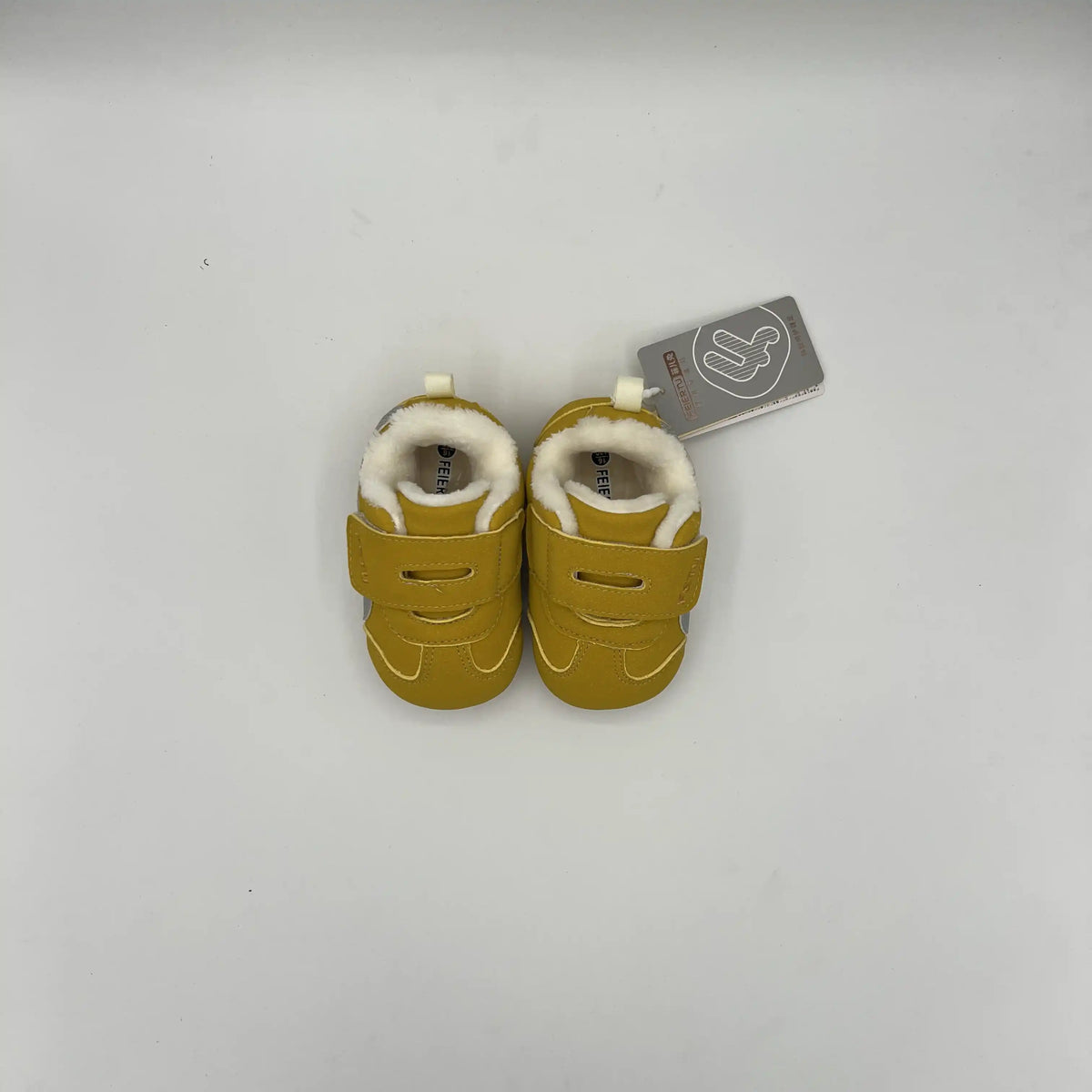 FETU Warm Fur-Lined Soft Sole Crib Shoes (6181)