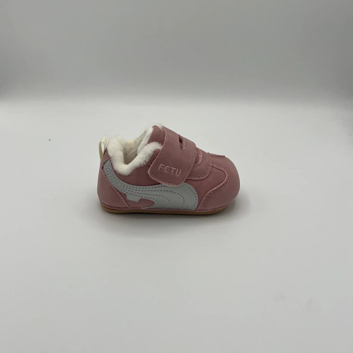 FETU Warm Fur-Lined Soft Sole Crib Shoes (6181)