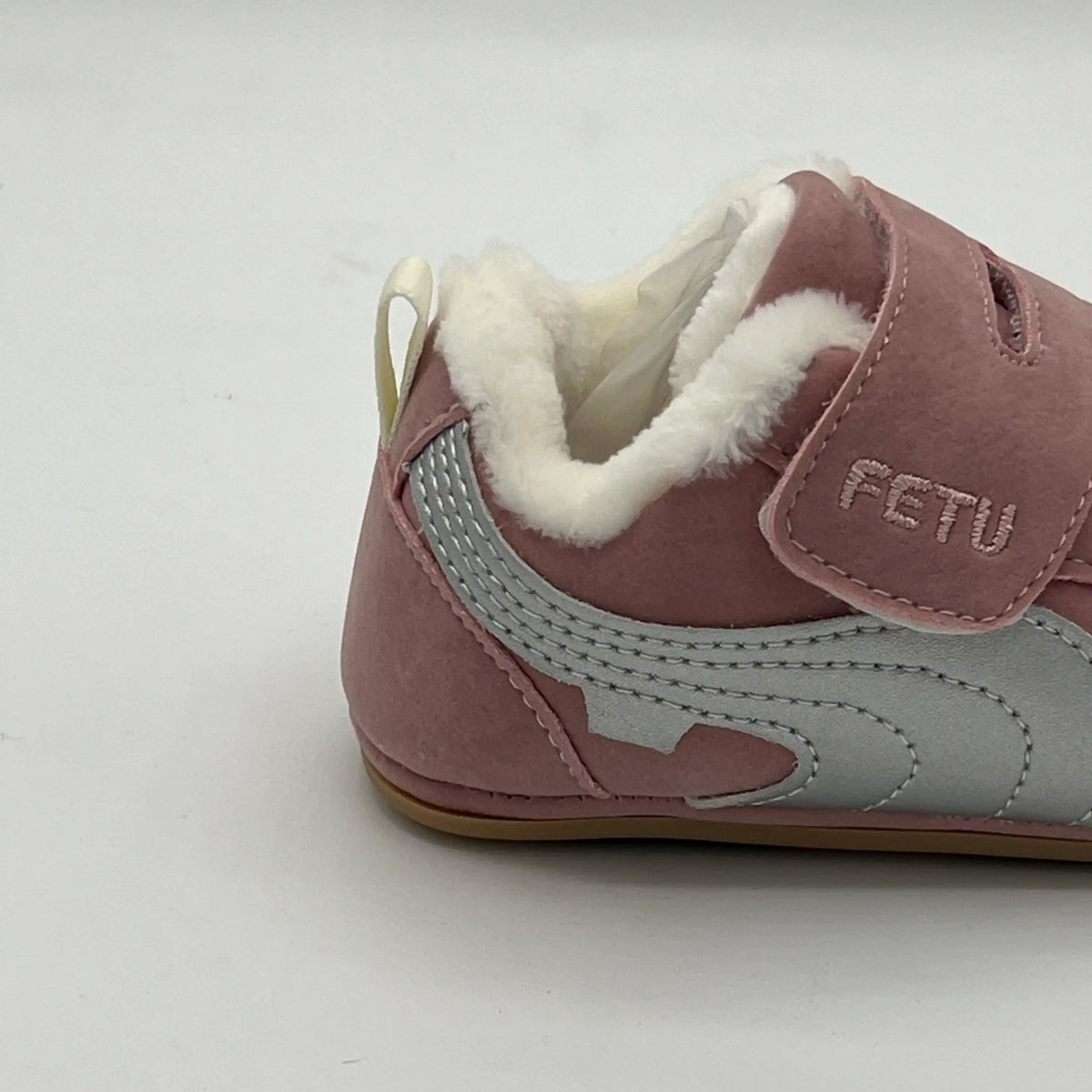 FETU Warm Fur-Lined Soft Sole Crib Shoes (6181)