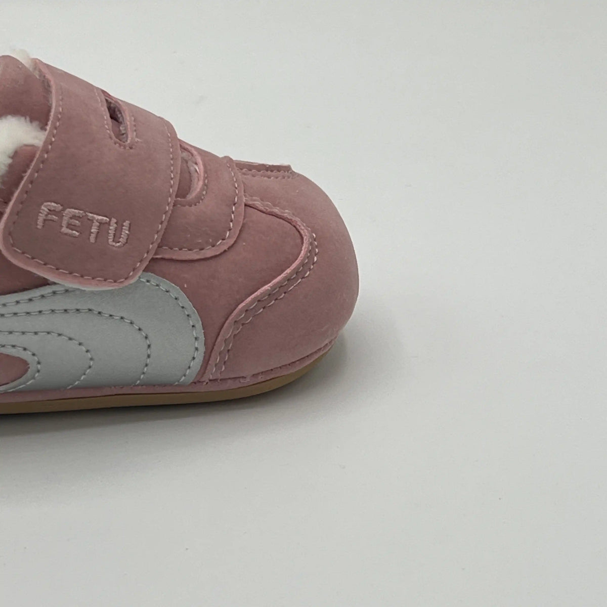 FETU Warm Fur-Lined Soft Sole Crib Shoes (6181)