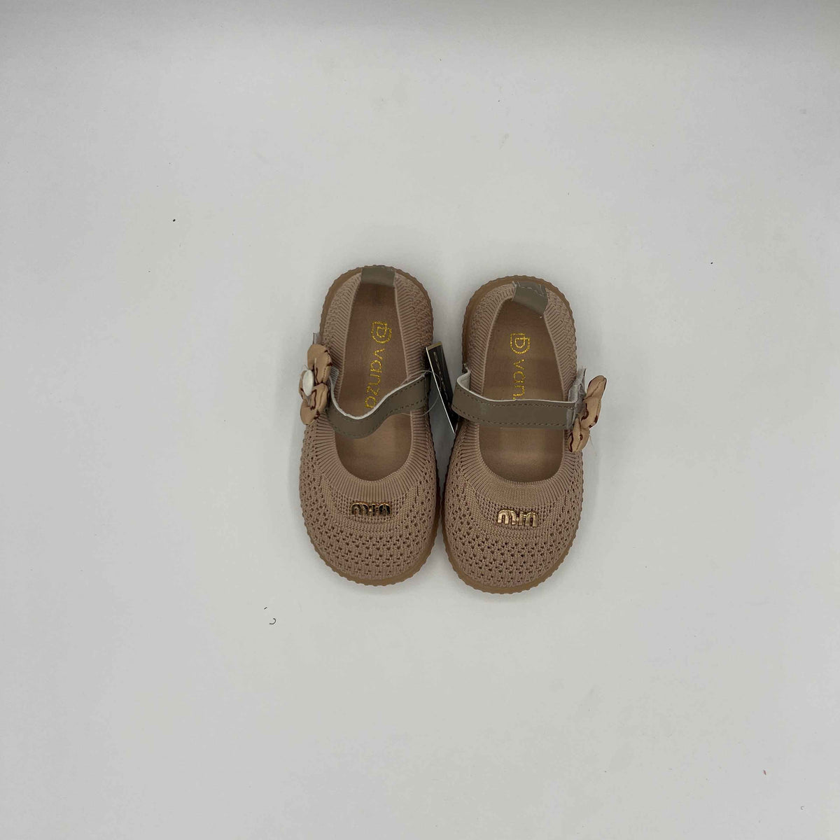 Flower Knit Ballerina Shoes - A-90