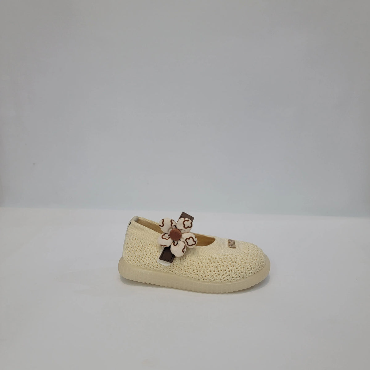 Flower Knit Ballerina Toddler Shoes - A-90