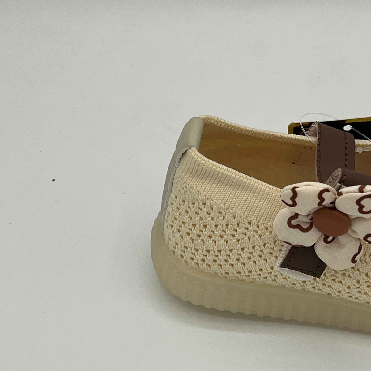Flower Knit Ballerina Toddler Shoes - A-90
