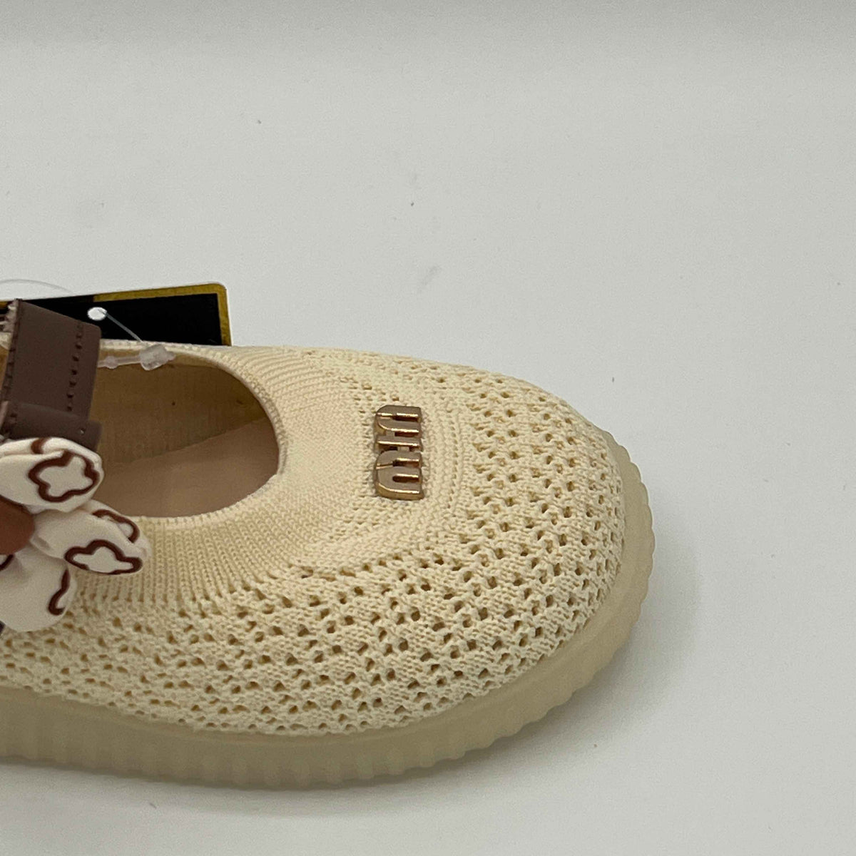 Flower Knit Ballerina Toddler Shoes - A-90