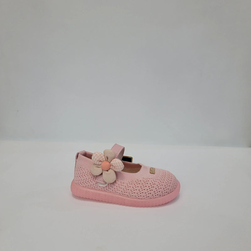 Flower Knit Ballerina Toddler Shoes - A-90