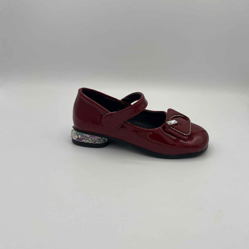 Vanza Girls Crystal Bow Mary Jane Shoes