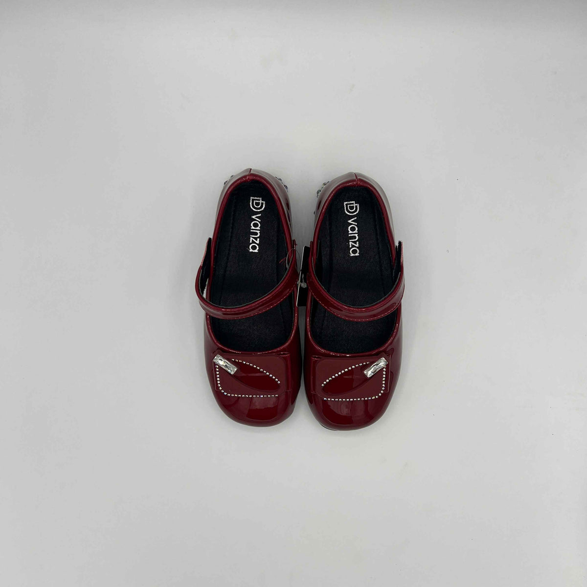 Vanza Girls Crystal Bow Mary Jane Shoes